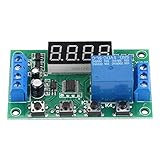 Timer Relay Module, 5V Adjustable LED Display Automation Control Switch Relay Module, Industrial...
