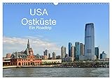 Côte Est des États-Unis Un road trip, Version française (Calendrier mural 2026 DIN A3 portrait), Calendrier CALVENDO mensuel
