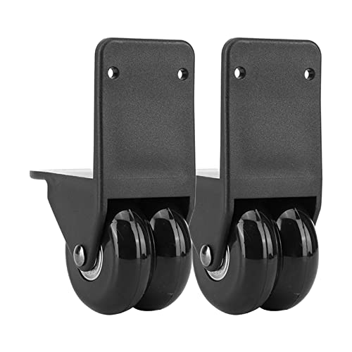 2 Pack Luggage External Wheels Replacement Mute Caster Swivel Wheel Mount Universal Right Angle L Shape Roller for Travel Bag Suitcase Rolling Duffel Bags Speaker Soundbox Briefcase Trolley4