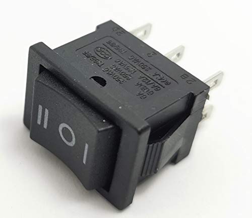 2x WECHSELSCHALTER WIPPSCHALTER 2 POLIG 6 PIN 3 POSITIONEN 19X13MM 230V 12V 4A Cover