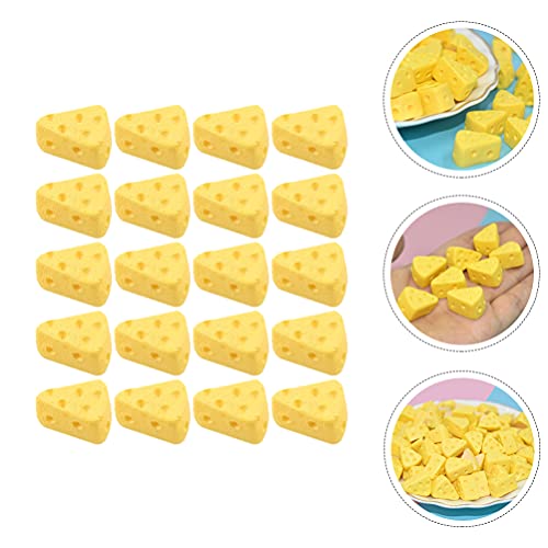 balacoo TEHAUX 50Pcs Künstliche Käse Kuchen Gefälschte Simulation Essen Dreieck Käse Modell Spaß Küche Spielzeug Pretend… – Bild 8