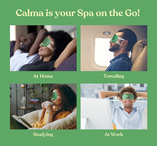 16 Pack Calma Heated Eye Mask - Hot Compress For Eye Fatigue - Helps Relief Dry Eyes, Blue Light Strain, Headaches And Dark Circles (Unscented) #TOP3