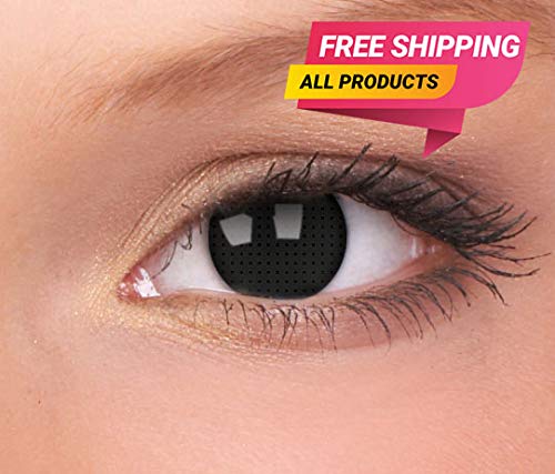 Blck Screen Crazy Lens one year Conatct Lens Black Screen