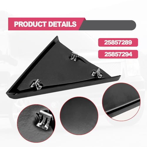 Bsamzo 25857289 Front Door Upper Trim Panel Triangle Cover Driver And Passenger thumb #5