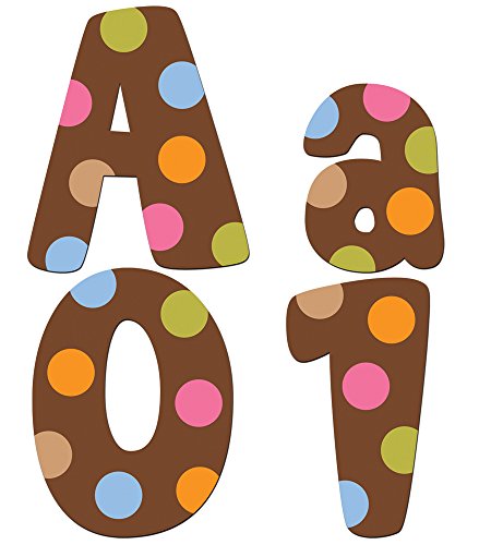 Creative Teaching Press Dots on Chocolate 4 Designer Letters (6581)