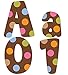 Creative Teaching Press Dots on Chocolate 4 Designer Letters (6581)