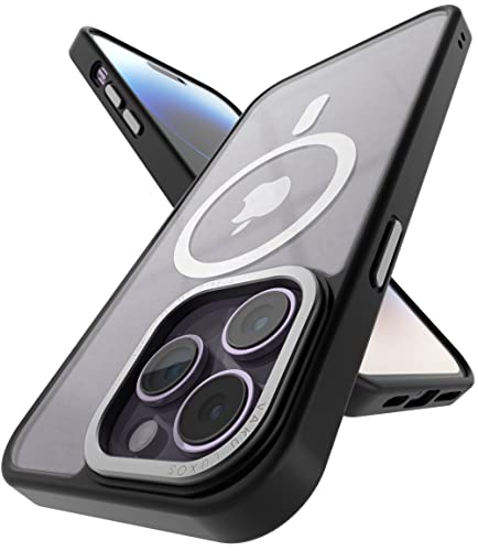Image of eller sante Trans Armor MagPro for iPhone 14 Pro Case Cover, 6 Feet Drop, Metal Ring Camera Protection, Shockproof, Scratch Resistant, Slim, Compatible with MagSafe Back Cover - Black