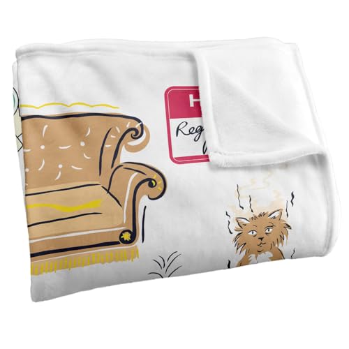 FRIENDS Silky Touch Kuscheldecke, superweich, 152 x 127 cm