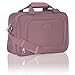 U.S. Traveler Rio Lightweight Softside Rolling Carry-on Suitcase, 4-Wheel Set, Mauve