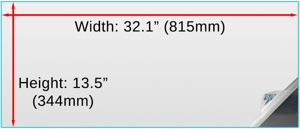 Anti-Glare Screen Protector to fit the Dell UltraSharp U3417W 34-inch Curved Monitor with Installation Kit