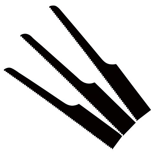 Druckluft-Karosserie Säge | 6,3bar | 1/4" Anschluss | Blechsäge mit 10mm Hub | Ersatz-Sägeblätter für Holz, Leichtmetall, Blech und Kunststoff (Ersatz Sägeblätter 18 Zähne/inch) Cover