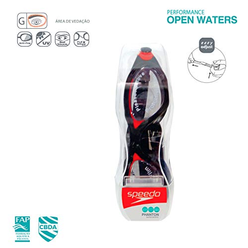 Oculos Phanton Speedo Único Preto Cristal