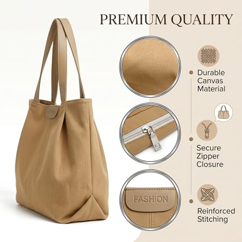 Bolso Tote de Lona para Mujer miniatura 5
