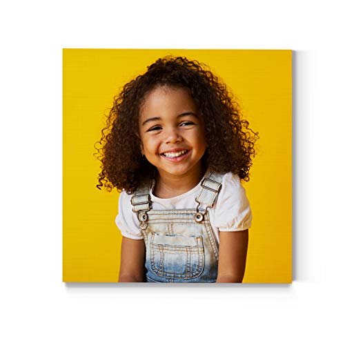 Renditions Gallery Personalized Kids, Newborn, Family, Teen, or Toddler Captured Moments, Photo to Canvas Print Wall Art - Custom Photo Canvas (10x10) Square