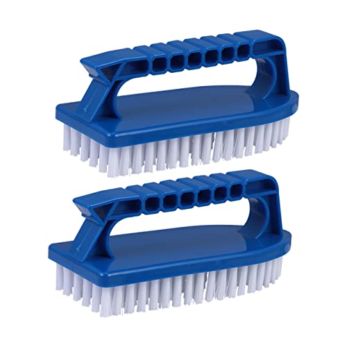 BESPORTBLE Multi-use Cleaning Brush for Swimming Pool Shower Sink Floor and Bathroom 2 Pack Comfortable Handle