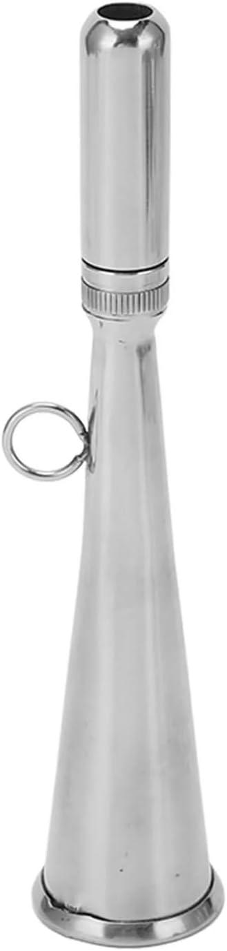 Handheld Foghorn Stainless Steel Fog Horn Removable Mouthpiece Accessory for Boat