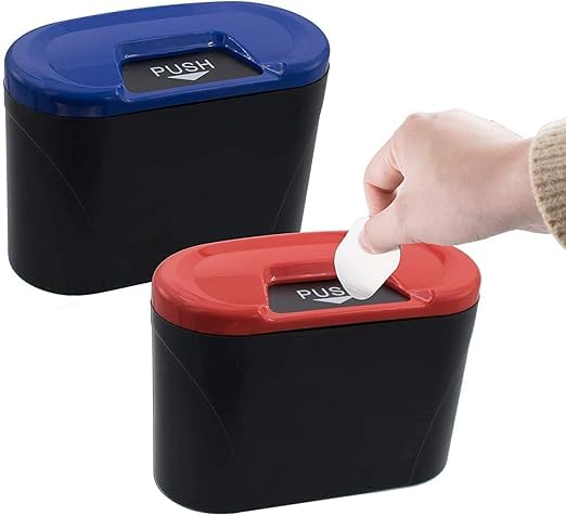 Portable Car Garbage Bin, Waste Container Storage Box, Mini