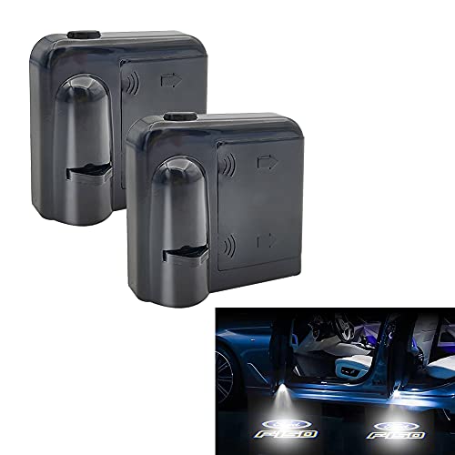 Akarin LED カーテシランプ 車用ドアランプ カーテシ LED歓迎ライト LEDロゴ投影 ゴーストシャドウ 2個セット 車用ドアランプ for Ford/Jeep/Volvo/Chevrolet/Hyundai (F150)