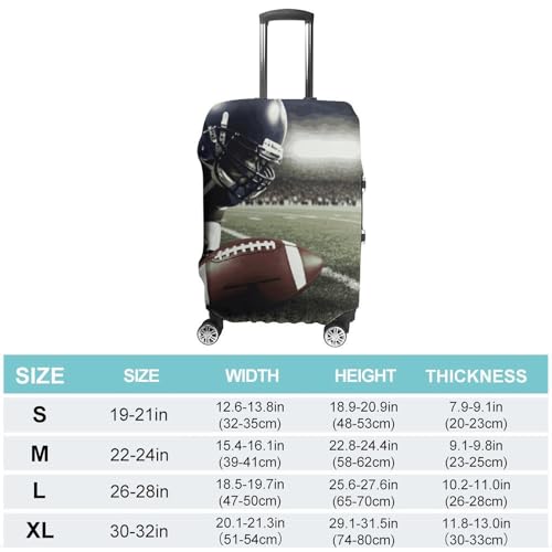 American Football Printed Luggage Cover Protector, Fits 18-32 Inch Luggage2