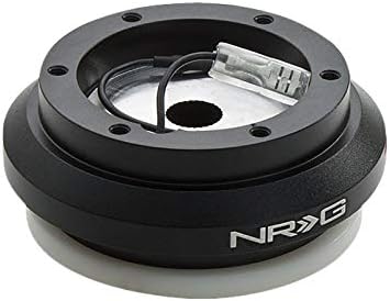 NRG SRK-110H Black Anodized 6-Hole Racing Steering Wheel Short Thin Hub Adapter for 94-01 Integra/92-95 Civic/92-96 Prelude BB/ 93-97 Del Sol (NOT fit Thin Quick Release)