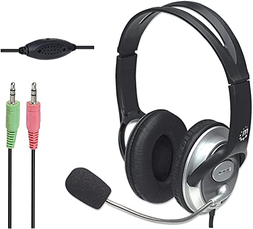 Manhattan Classic Stereo Headset, audio di qualità con braccio flessibile del microfono