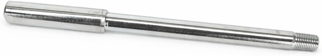 Front Wheel Spindle for Motorcycle, Stainless Steel, Chrome Plated, Silver, Universal Fit, Street, Off-Road and Dual Sport