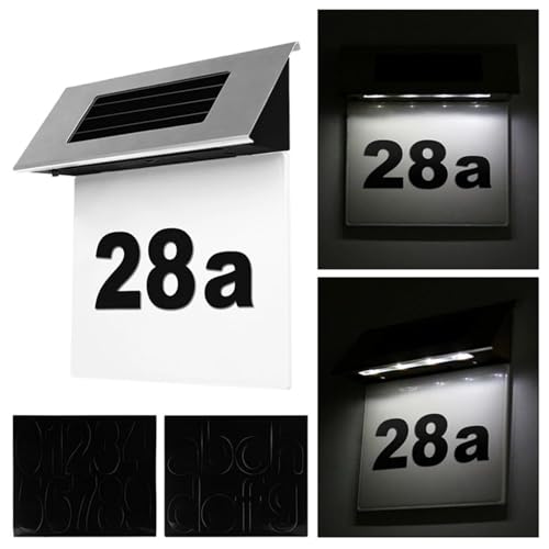 Lámpara de placa de puerta impermeable solar LED para evitar pérdidas 3