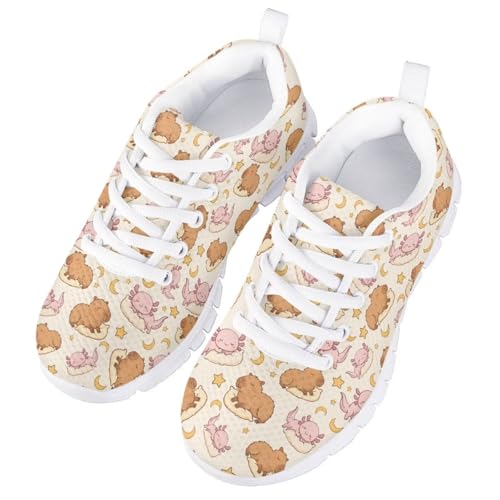 Forchrinse Girls Running Shoes Breathable Mesh Non Slip Walking Sneakers Lightweight Lace Up Tennis Shoes2