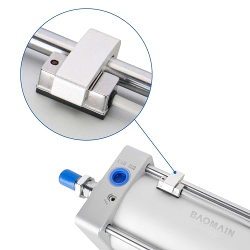 Image of Baomain Air Cylinder Magnetic Sensor Switch with Mounting Bracket CS1-U NO DC10-30V 100mA Red LED Indicator