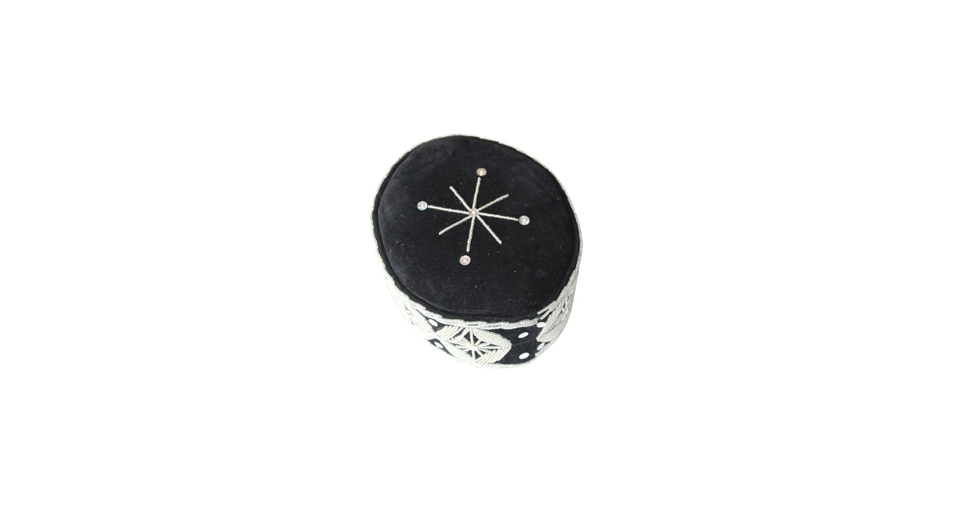 WANDIZI Velvet Hard Hat/Cap, Igbo Ozo Cap, Stoned Crown