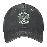Tennis Racket Monte Carlo Baseball Cap Unisex Adjustable Gift Hats for Men Women