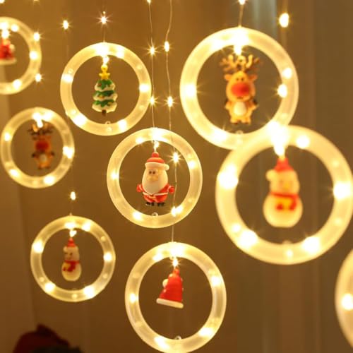 Cordão Fita LED Cascata Varal Cordão 138 Com 8 Funções 2,5 metros Pisca Pisca Marca V8 Natal Circula