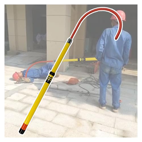 Pértiga de rescate aislante telescópica de fibra de vidrio para subestaciones 1,3 a 4 metros