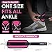 APEXUP Ankle Strap for Cable Machine, Ankle Resistance Bands (Pair), Cable Kick Back Ankle Straps for Gym, Glute Workouts, Leg Extensions, Adjustable Straps with Neoprene Padding (Rose Red)