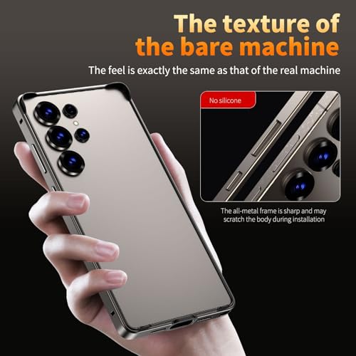 Coque Samsung S25 Ultra coque latérale métal bleu étui rigide et mince - 3