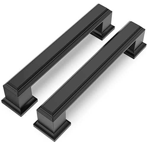 Chibery 20 Pack | 3.75 Inch (96 Mm) Hole Centers Cabinet Pulls, Matte Black Cabinet Handles, Zinc Alloy Hardware For Kitchen Cabinets Cupboard Drawers Closet Dressers Bathroom #TOP8
