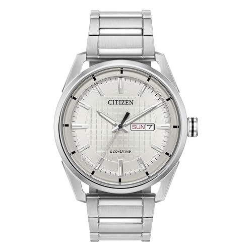 Citizen Montre de Fitness AW0080-57A en acier avec cadran argenté pour homme
