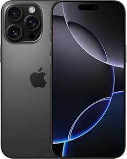 Apple iPhone 16 Pro Max, 256GB, Titane noir (Reconditionné)