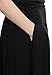 TRENDY UNITED Women's Rayon Spandex High Waist Shirring Maxi Skirt with Pockets (BLK, Large)