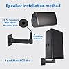 DAGCUXIN Heavy Duty Speaker Wall Mount,Adjustable Tilt & Swivel Wall Mount Brackets for Professional Audio PA Speakers,Hold up to 100lbs DX-329 (2 Packs Black) #4