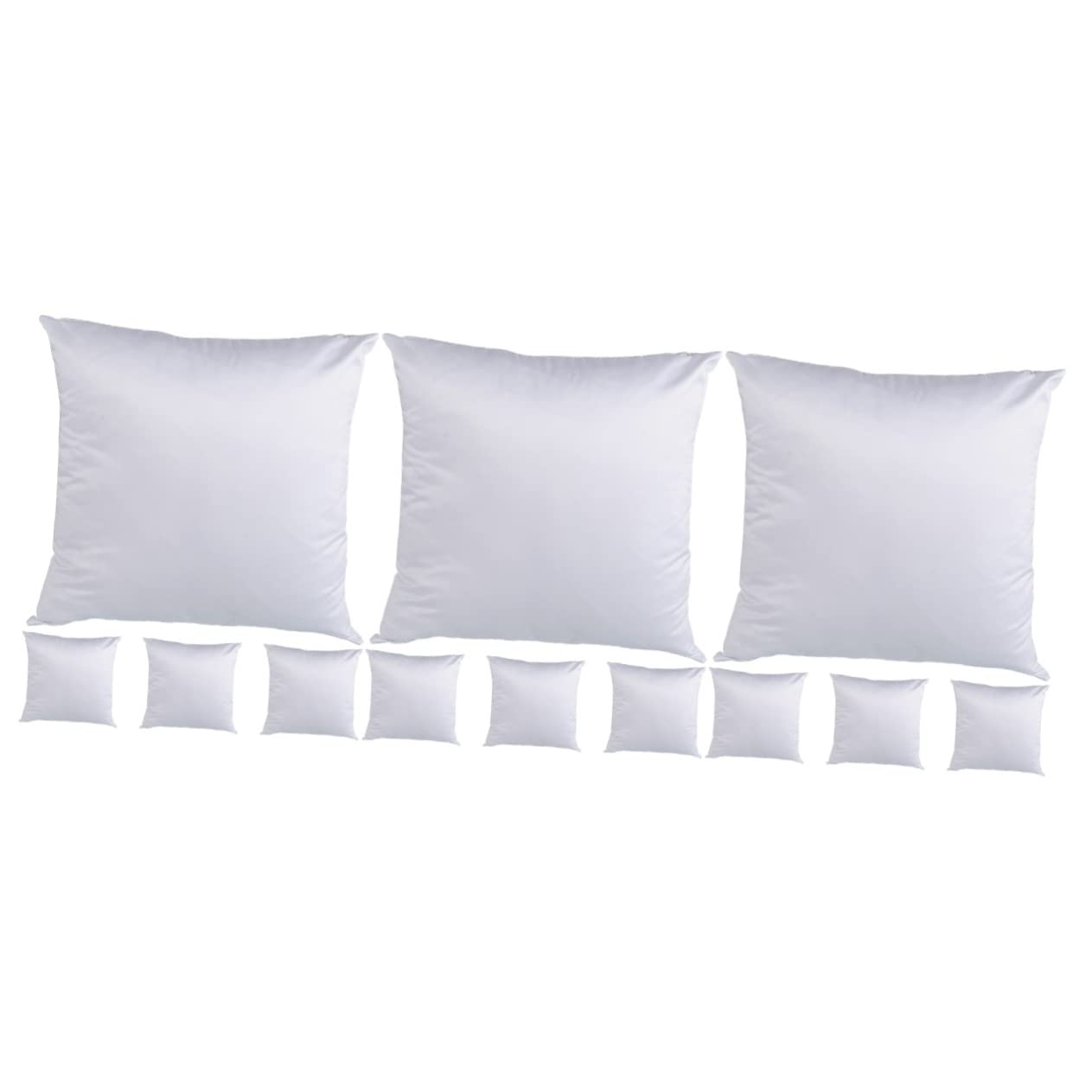 LIFKOME Sublimation Pillow Cases 12 Pcs Blank Throw Pillowcase White Pillow White Couch Pillows White Pillow Covers Sublimation Cushion Cover DIY Pillow Cover Consumables Peach Skin Chic