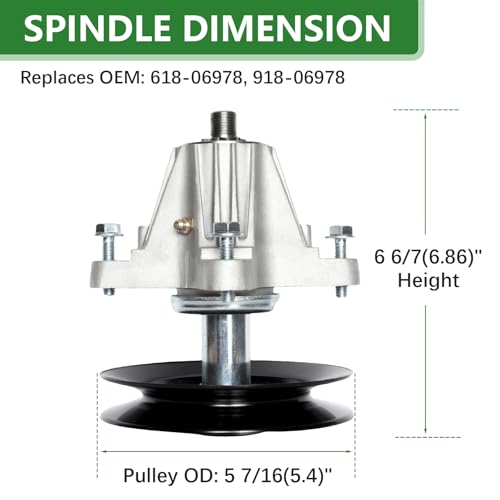 618-06978 Spindle Assembly Fits 54" Mower Deck Cub Cadet ZT2 54 ZT1 54 RZT L54 S54 XT2 GX54 XT1 ST54 GT54 Troy Bilt Mustang 54 XP TB2454 Craftsman T8400 Z6900 G8600 G8400 Replace 918-06978 (3 Pack) by JYLEYJ - Used condition - Image 2