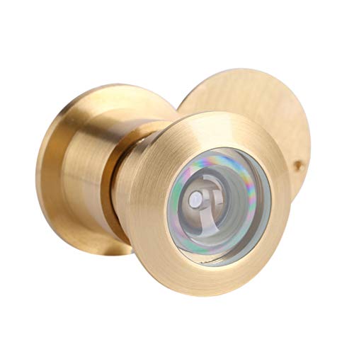 Mirilla para puerta con ángulo de visión de 28mm y cubierta de privacidad resistente (Dorado) miniatura 6