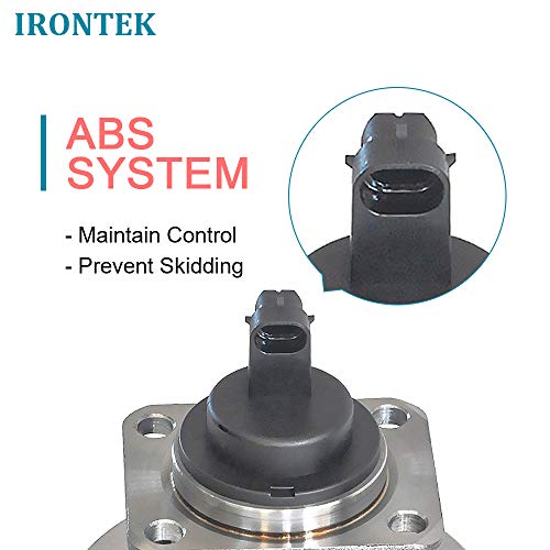 Irontek 512003X2 Rear Wheel Hub And Bearing Assemblies 5 Bolts Abs Sensor Fits For Chevrolet For Malibu For Buick For Cadillac For Oldsmobile For Pontiac #TOP3