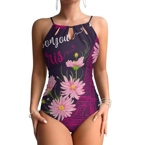 Swimsuit monokini beachwear femme doté d'une coupe une pièce ajustée et confortable