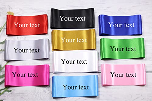 image for Docooniver 4 Pack Royal blue Blank Sashes,Plain Satin Sash for Pageant