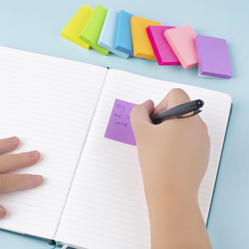 Sticky Notes 1.5x2 Inches, Bright Colors Self-Stick Pads, 24 Pack, 75 Sheets/Pad,1800 Sheets - Thumbnail 5