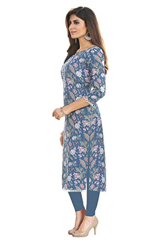 Image of Miraan Women's Cotton Regular Fit Casual Readymade Regular Kurti (Sankurti288)