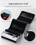 Checkme Blood Pressure Machine for Home Use, Bluetooth Rechargeable BP Monitor w Large Upper Arm Cuff 22-42 cm, Accurate Digital BP Readings in 30s, 50 Local BP Records, Unlimited Data Stored in App