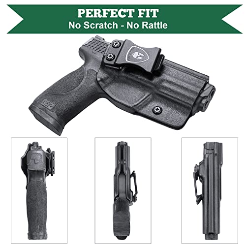 M&P 9Mm/.40 Holster, Iwb Kydex Holster Fit: S&W M&P 9/.40 Compact/Full Size, M&P 9/.40 M2.0 Full Size Pistol, Not Fit Shield, Inside Waistband Concealed Carry Holster, Adj. Cant & Retention, Right #TOP5